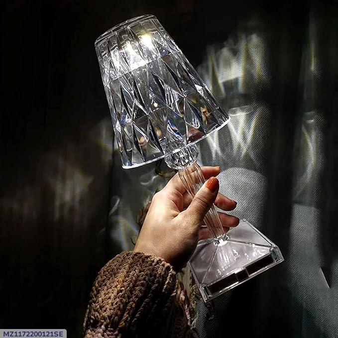 crystal table lamp" "geometric lamp" "night light